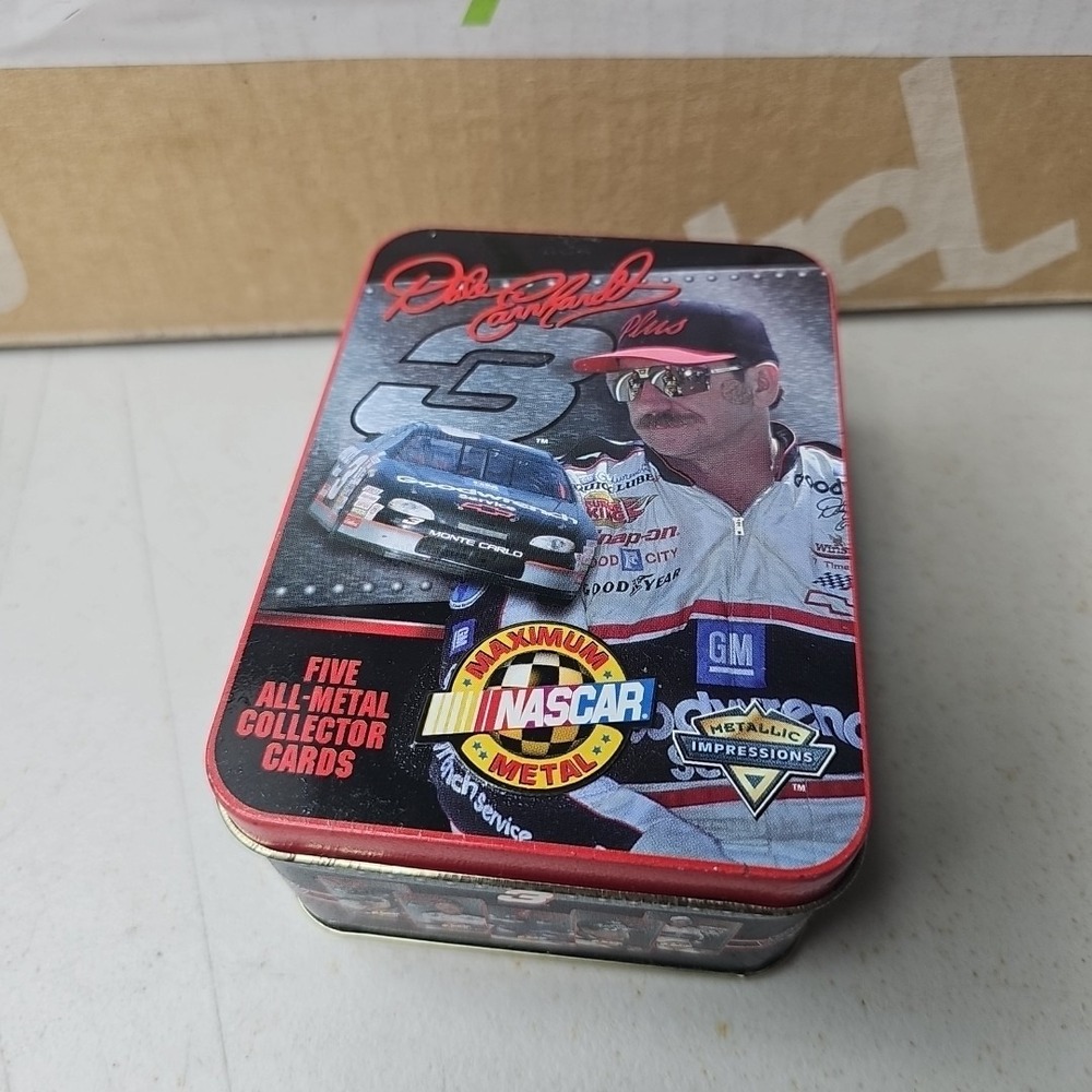 NEW DALE EARNHARDT #3 Five All METAL COMPLETE COLLECTOR CARD SET in Tin Box !